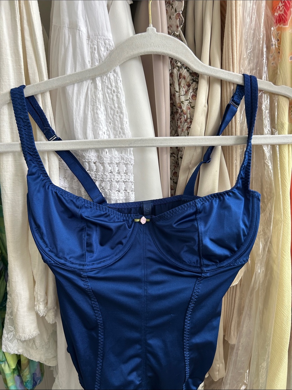 SKIMS Deep Blue Sculpting One-Piece Bodysuit